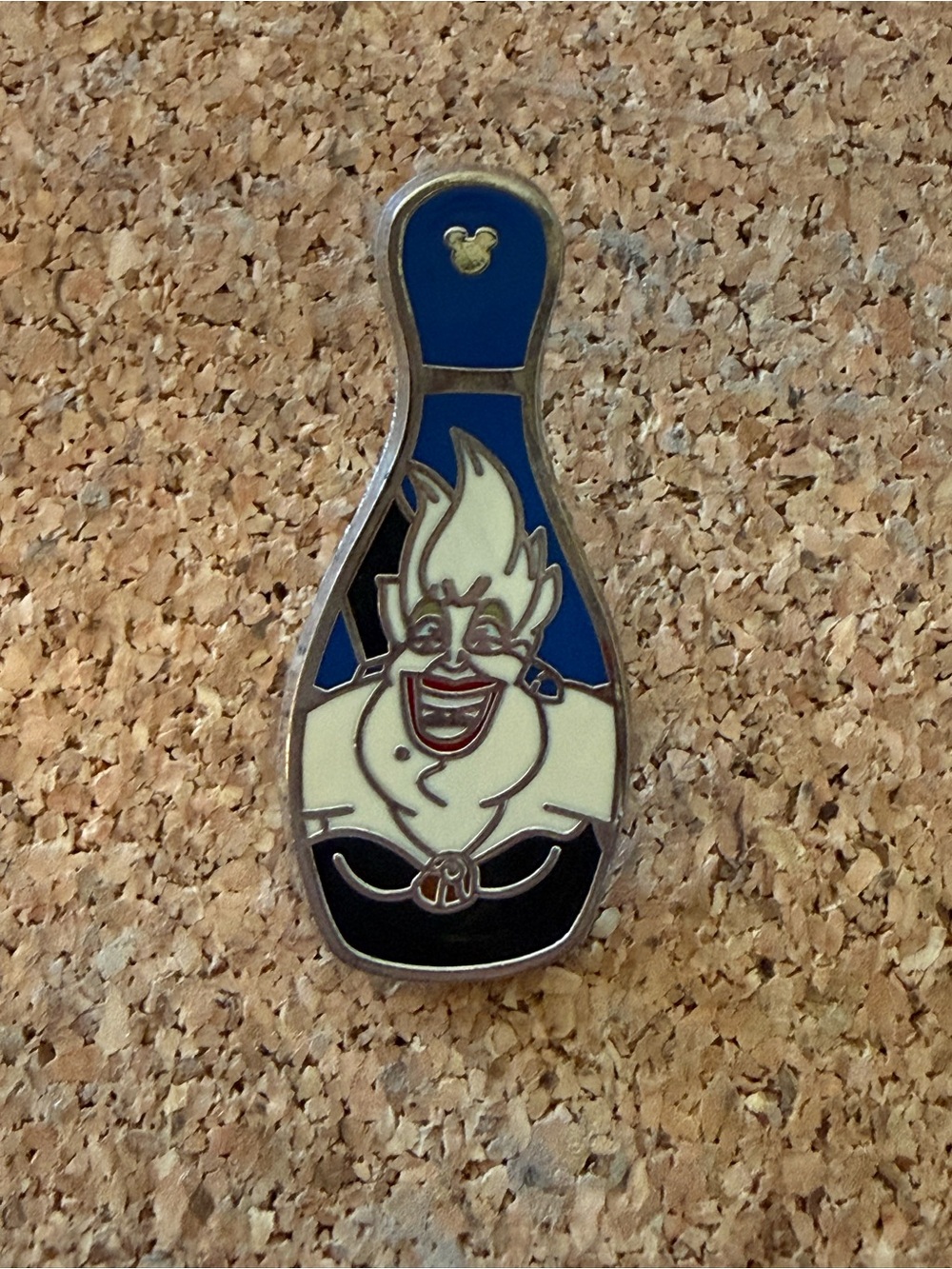 Disney Ursula Bowling Pin Enamel Pin - 2008 hidden Mickey